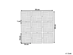 Vægdekoration TITANIUM Metal 50 cm Multifarvet