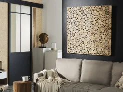 Vægdekoration TWIG Teaktræ 85 cm Lysebrun