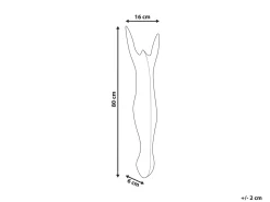 Vægdekoration Zebra GBOKO Mangotræ 80 cm Sort/hvid