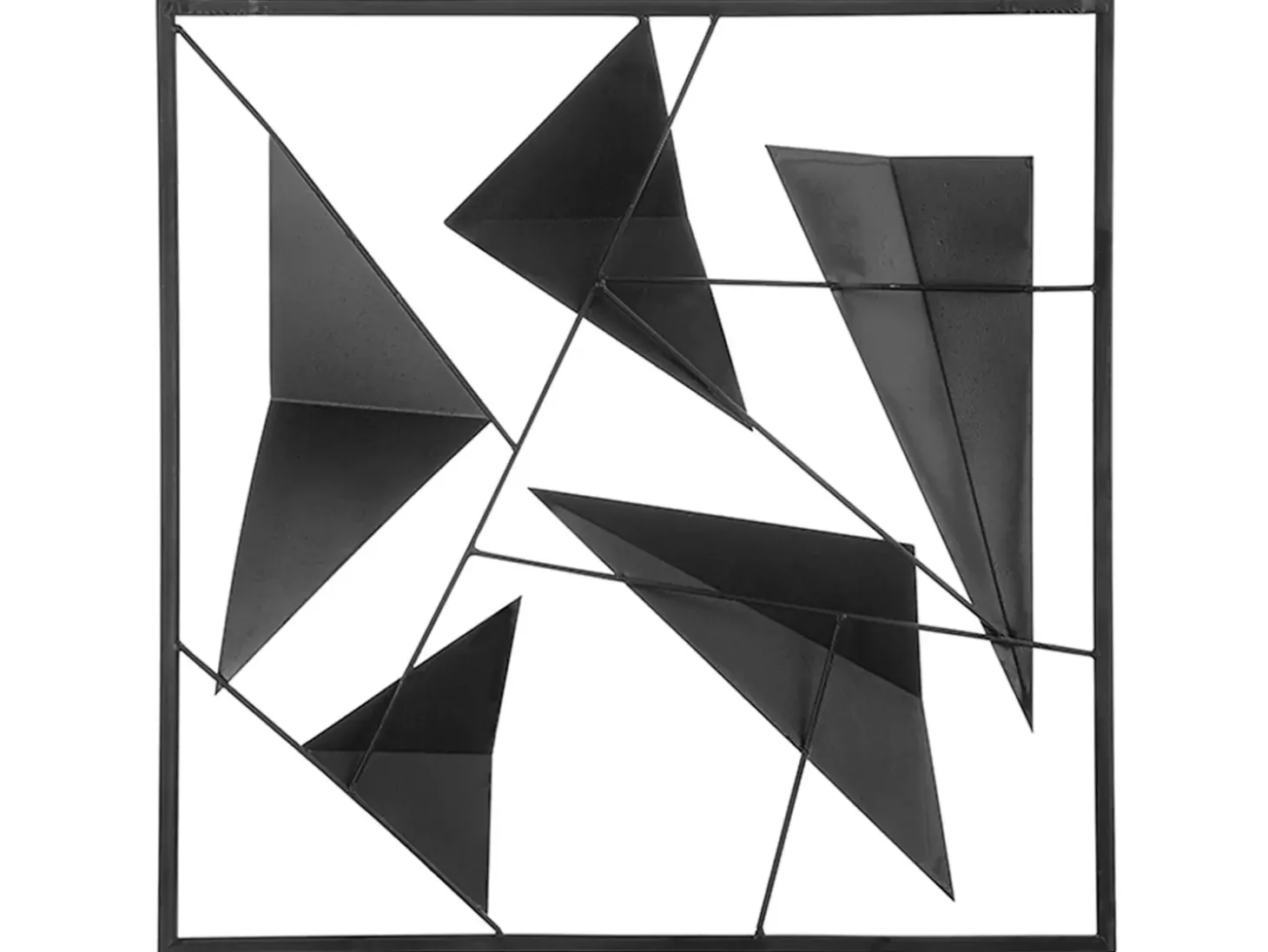 Vægdekoration ZINC Metal 50 cm Blå