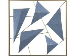 Vægdekoration ZINC Metal 50 cm Blå