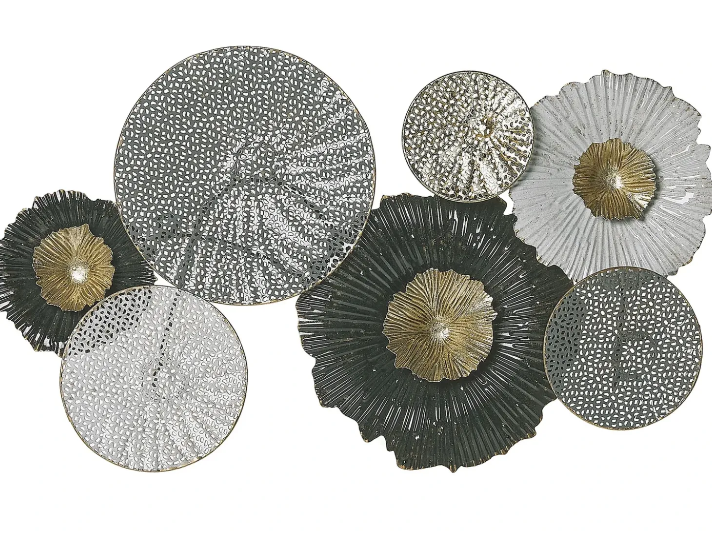 Vægdekoration ZIRCONIUM Metal 38 cm Sort