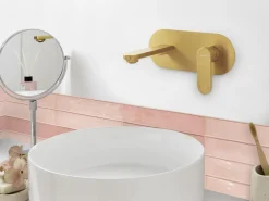 Væghængt håndvaskarmatur CHAPALA Messing Guld