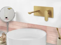 Væghængt håndvaskarmatur CHUNGARA Messing Guld