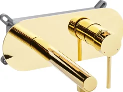 Væghængt håndvaskarmatur CLAVIJO Messing Guld