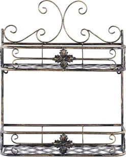 Væghylde MARAYES Metal Sort