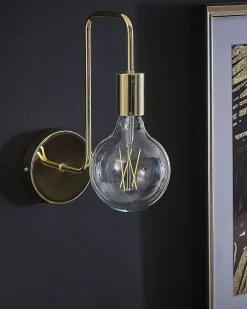 Væglampe SAVENA Guld Metal
