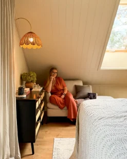 Væglampe VALUKKAI Naturlig Rattan