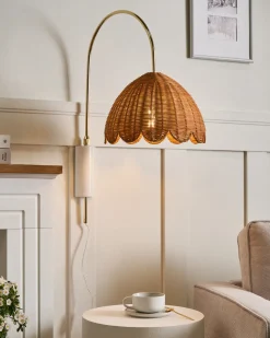 Væglampe VALUKKAI Naturlig Rattan