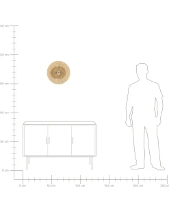 Væglampe YAAPI Naturlig Papir