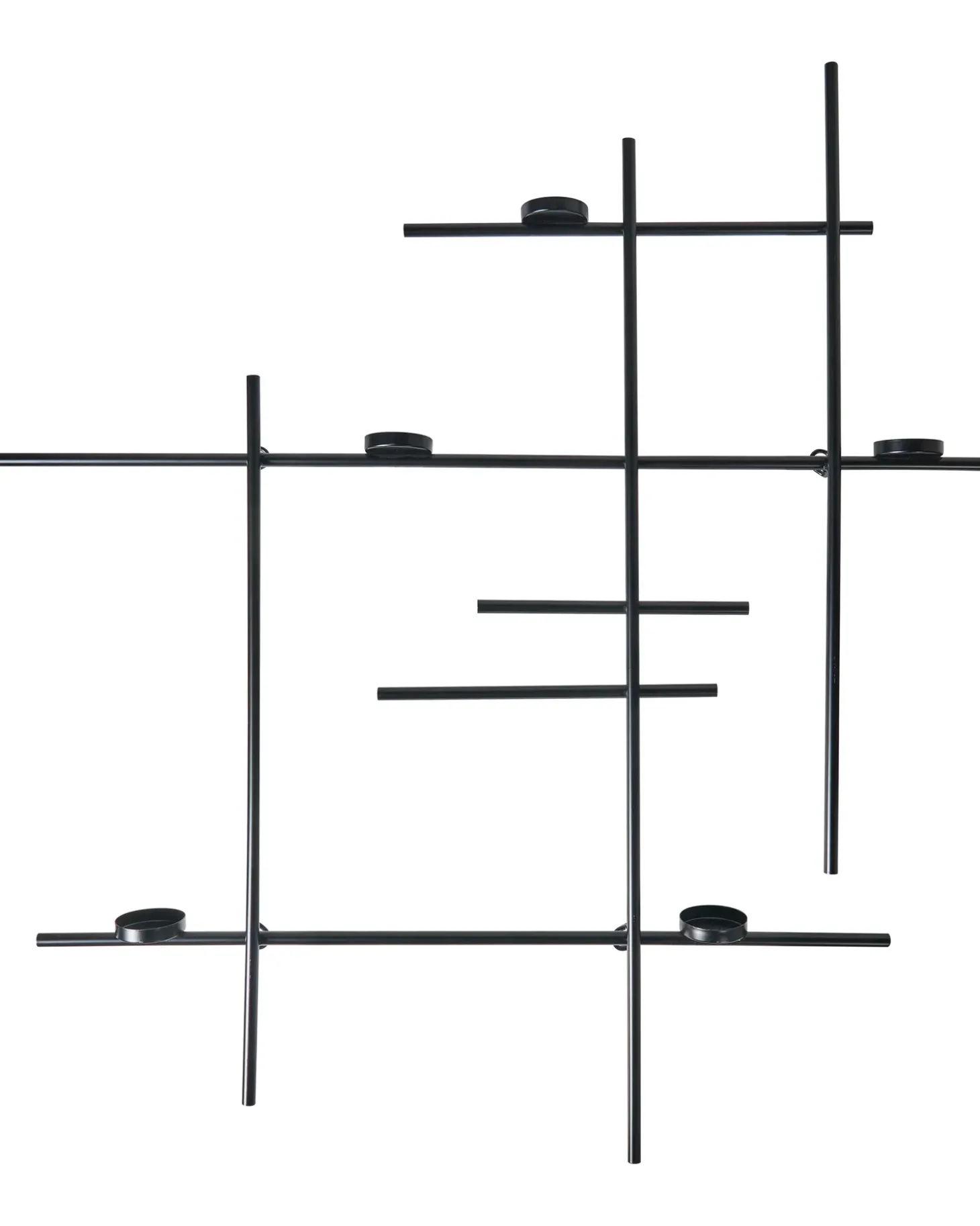 Væglysestage PORTO 74 cm Sort