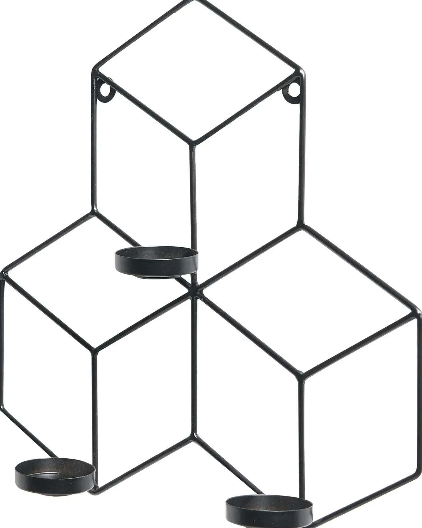 Væglysestage TAROUCA Metal 31 cm Sort