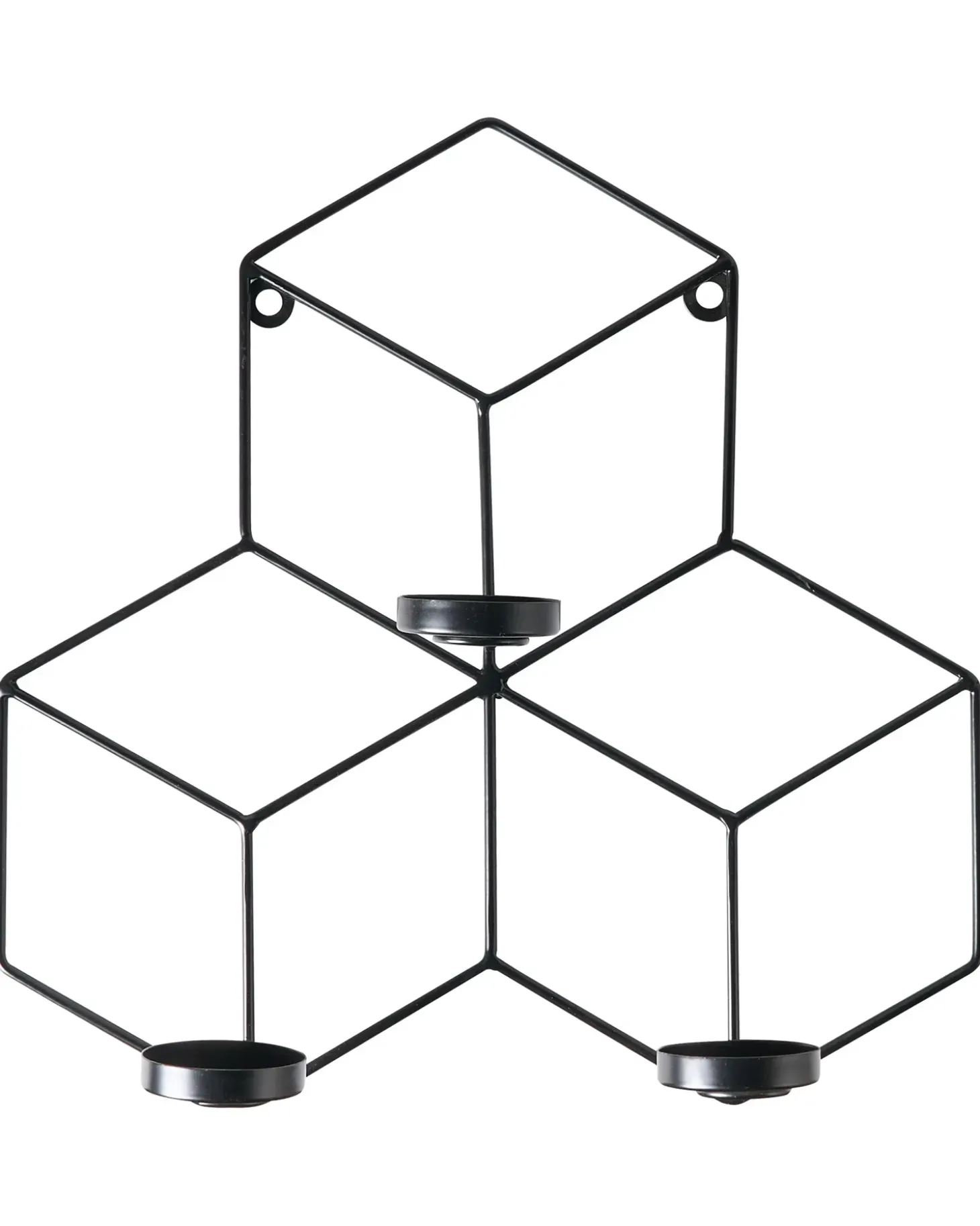 Væglysestage TAROUCA Metal 31 cm Sort