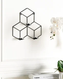 Væglysestage TAROUCA Metal 31 cm Sort