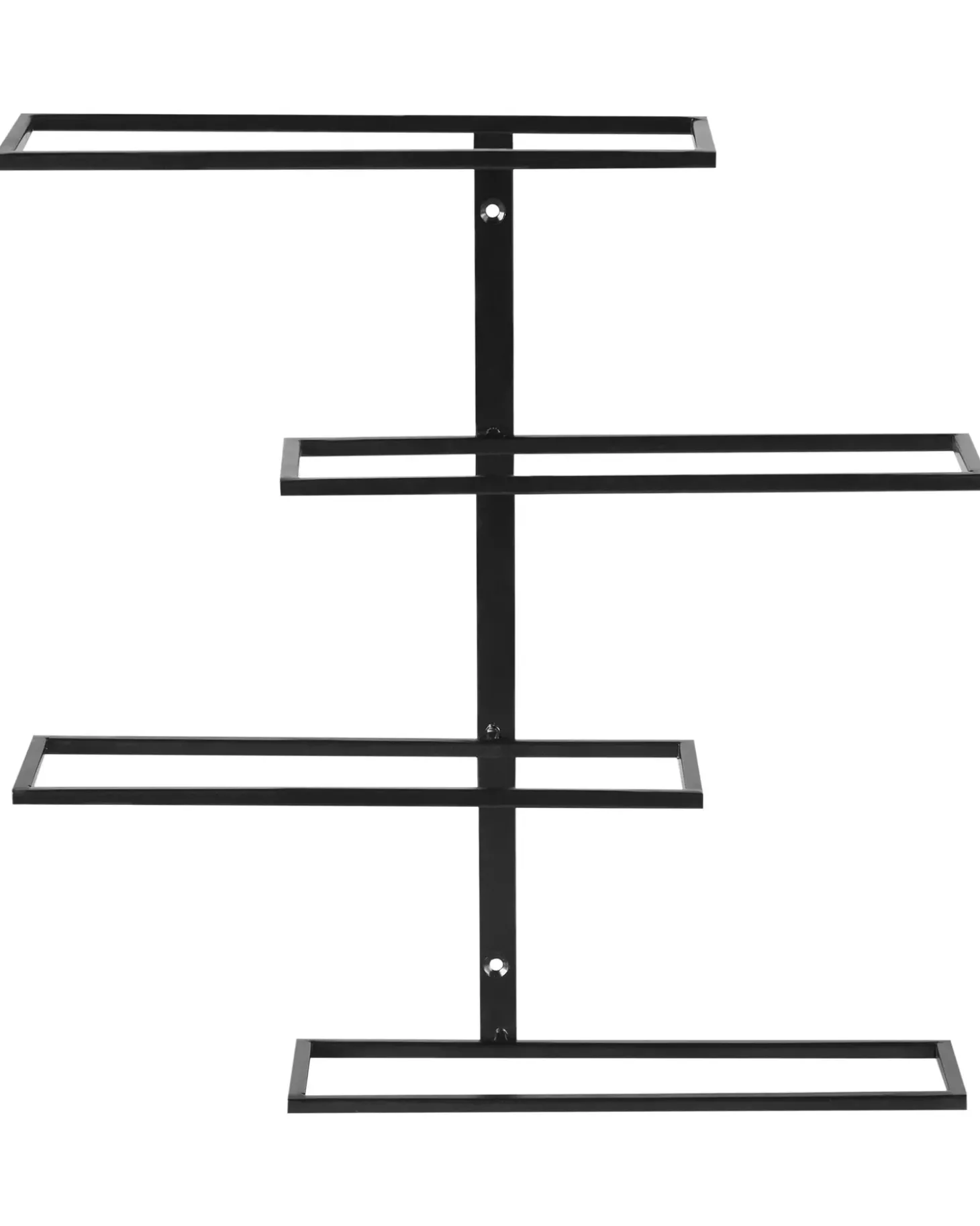 Vægmonteret vinreol EINSTEINIUM Metal Sort