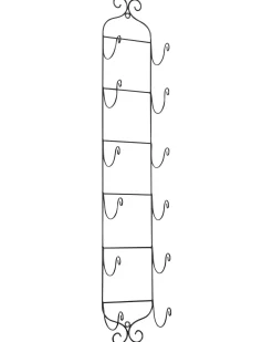 Vægmonteret vinreol HYDROGEN Metal Sort