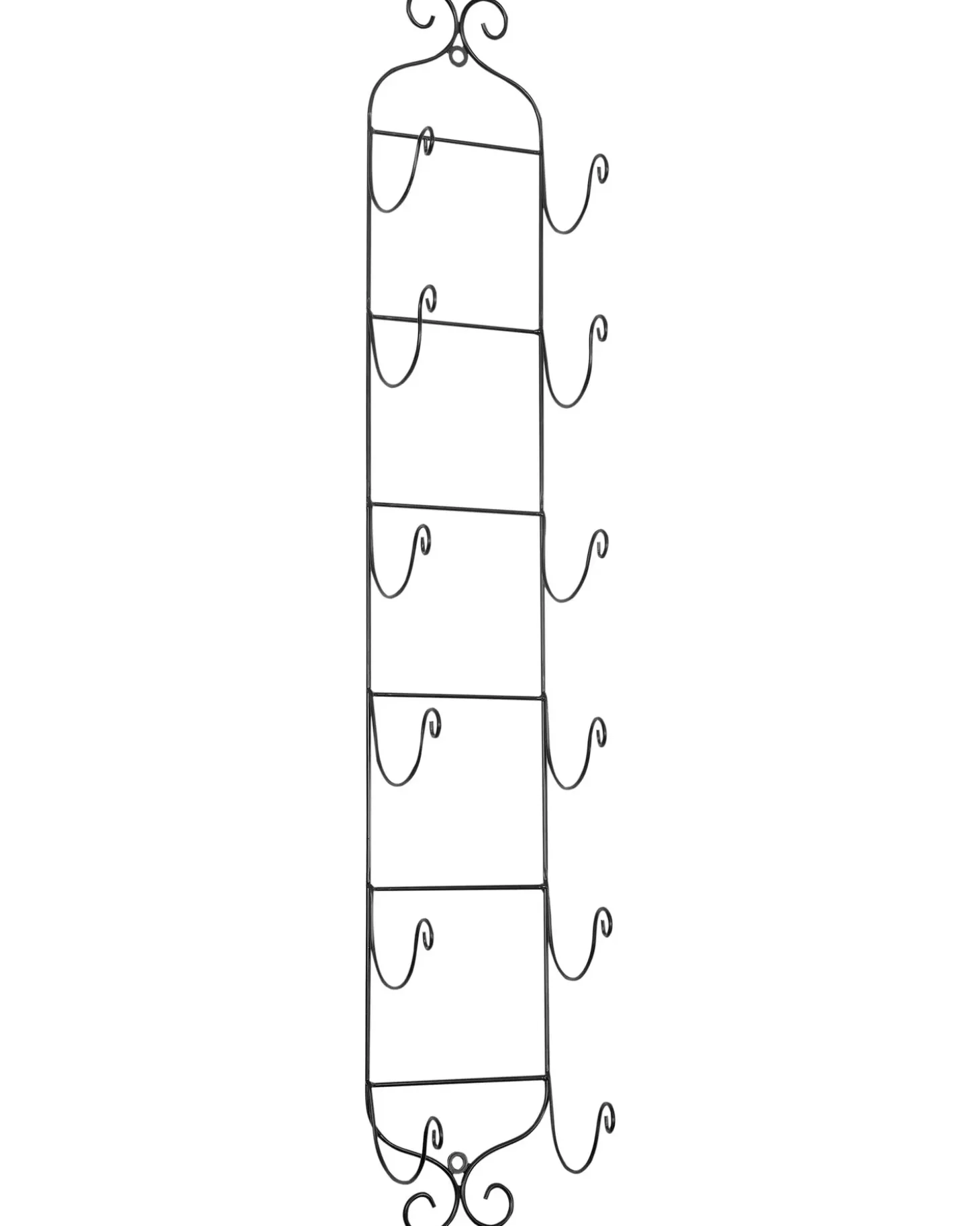 Vægmonteret vinreol HYDROGEN Metal Sort