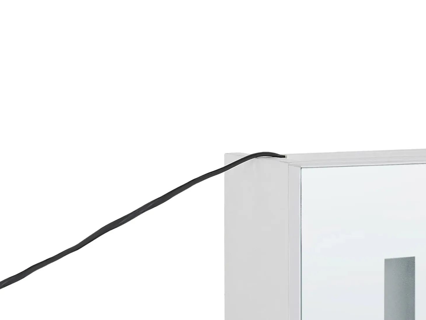 Vægmonteret spejlskab til badeværelset LED CAMERON 40 cm 60 cm Hvid