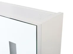 Vægmonteret spejlskab til badeværelset LED CHABUNCO 60 cm 60 cm Hvid
