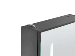 Vægmonteret spejlskab til badeværelset LED CAMERON 40 cm 60 cm Sort