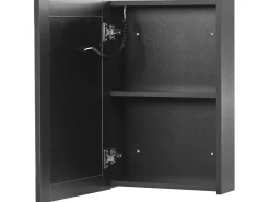 Vægmonteret spejlskab til badeværelset LED MALASPINA 40 cm 60 cm Sort