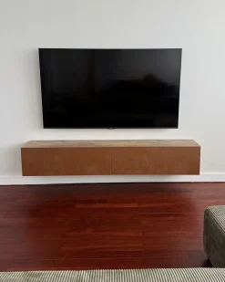 Vægmonteret tv-bord GLADSTONE Rød