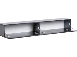 Vægmonteret tv-bord GLADSTONE Sort