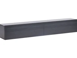 Vægmonteret tv-bord GLADSTONE Sort