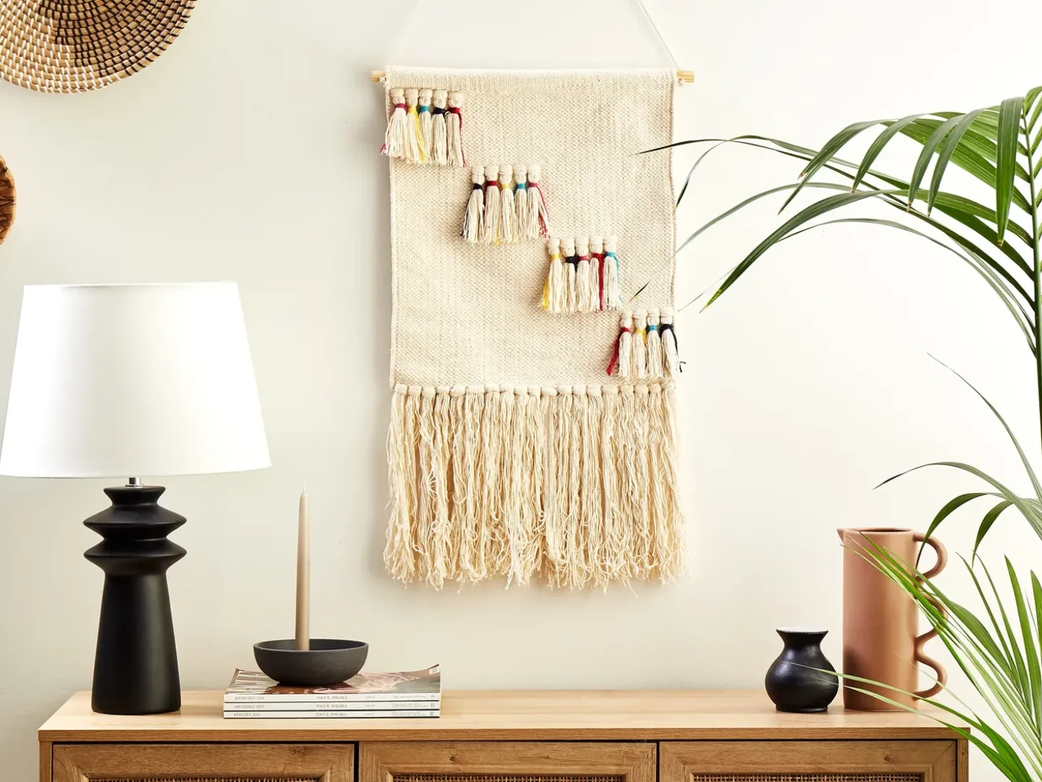 Vægophæng i stof BUREWALA Bomuld 108 cm Beige
