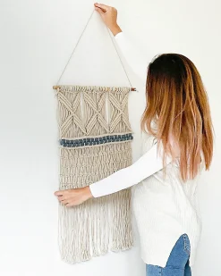 Vægophæng i stof KALADY Bomuld 141 cm Beige