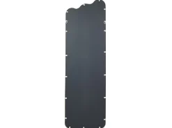 Vægspejl ABZAC 45 cm 145 cm Metal Cremehvid
