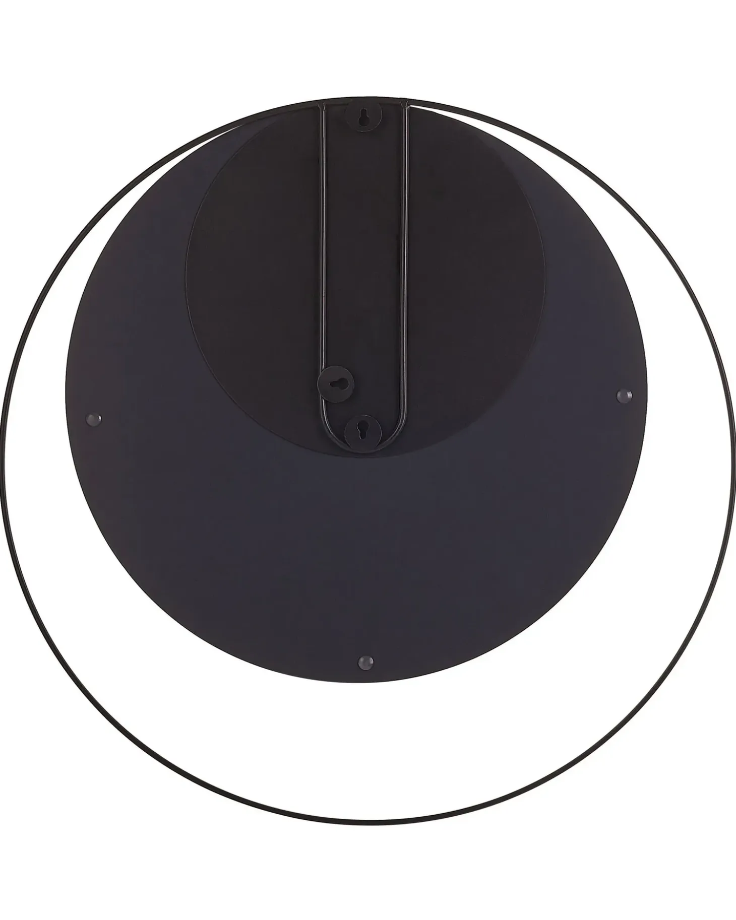 Vægspejl AGDE 50 cm 50 cm Metal Sort