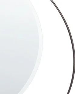 Vægspejl AGDE 50 cm 50 cm Metal Sort