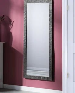 Vægspejl AJACCIO 50 cm 130 cm Sølv