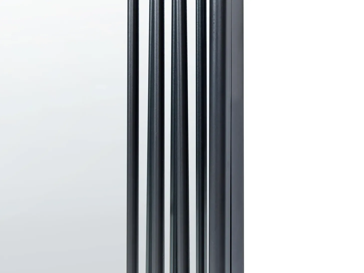 Vægspejl AJAIN 45 cm 146 cm Metal Sort