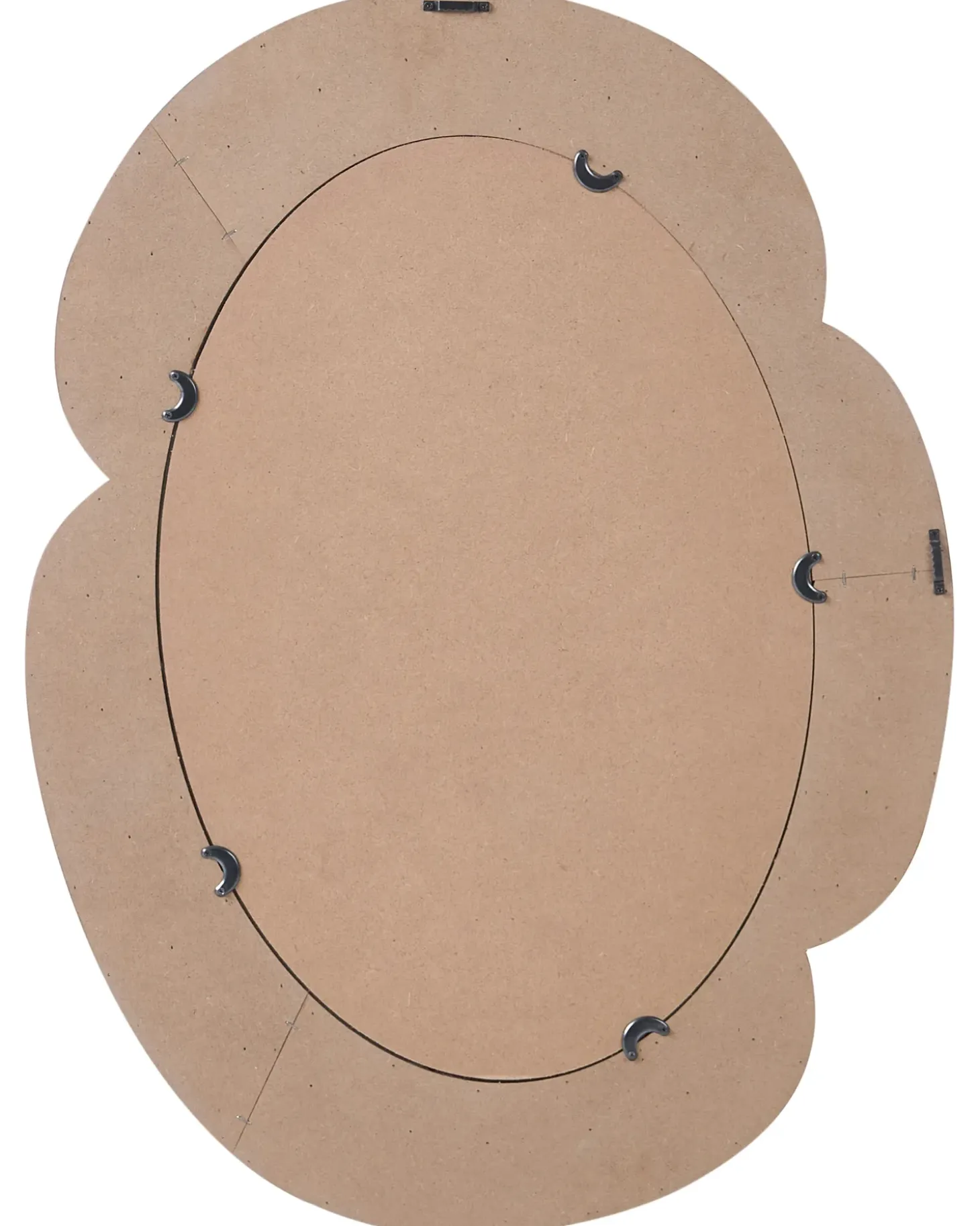 Vægspejl ALVENA 60 cm 80 cm Mørkebrun
