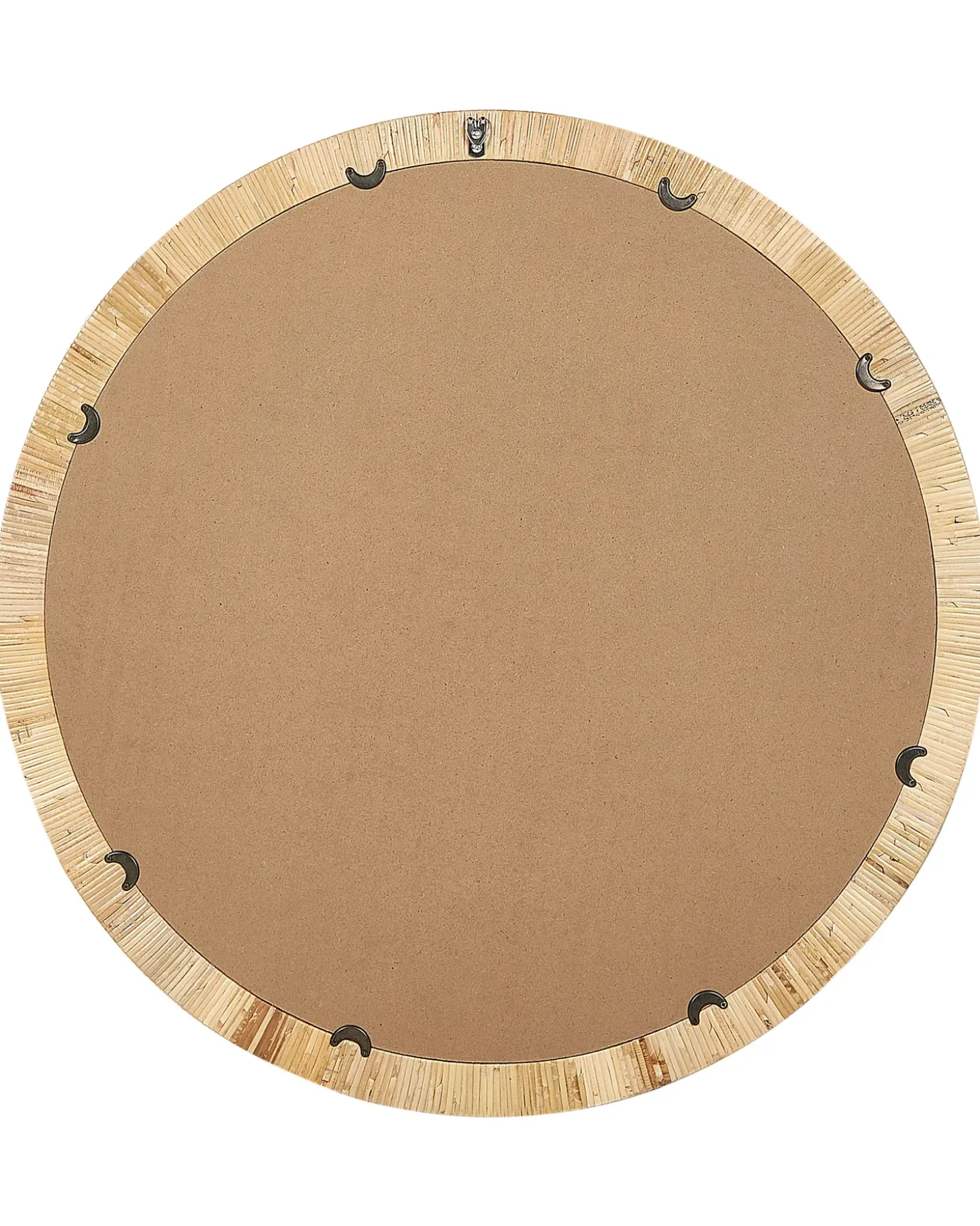 Vægspejl ANLEZY 80 cm 80 cm Rattan Naturlig