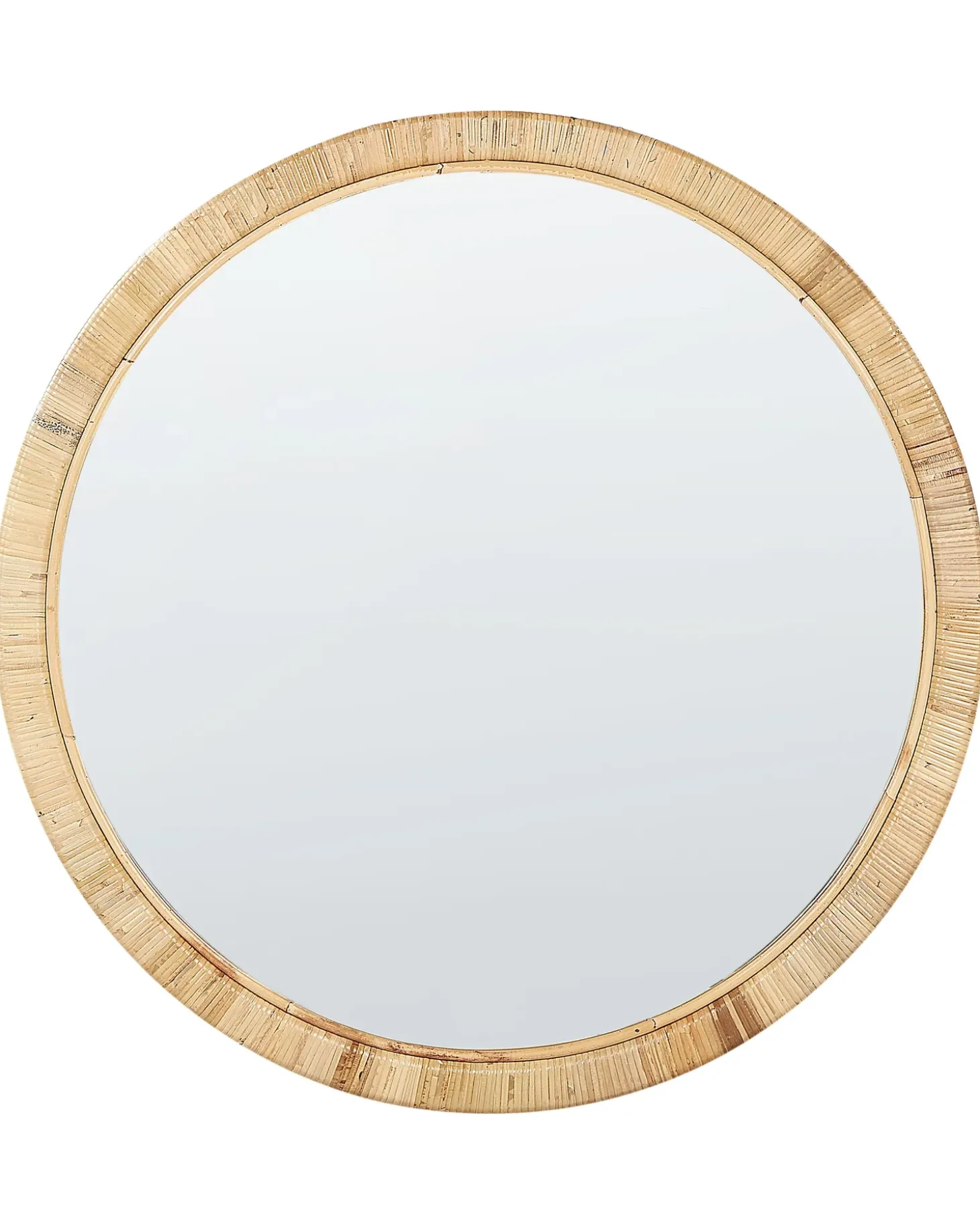 Vægspejl ANLEZY 80 cm 80 cm Rattan Naturlig