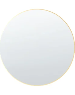 Vægspejl ANNEMASSE 80 cm 80 cm Metal Guld