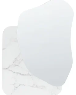 Vægspejl ARVERT 60 cm 80 cm Hvid marmor