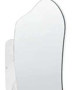 Vægspejl ARVERT 60 cm 80 cm Hvid marmor
