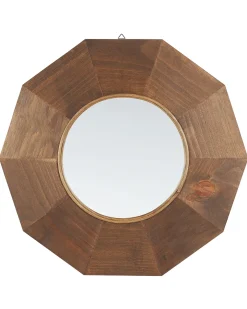 Vægspejl ASEM 60 cm 60 cm Poppeltræ Brun