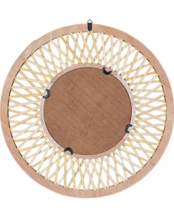 Vægspejl BACATA 60 cm 60 cm Bambus Naturlig