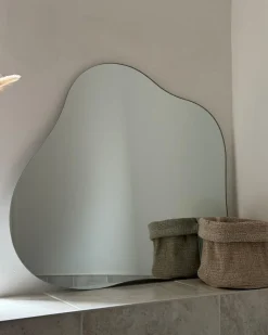 Vægspejl BAGNEUX 50 cm 55 cm Sølv
