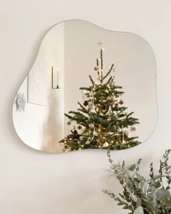 Vægspejl BAGNEUX 50 cm 55 cm Sølv