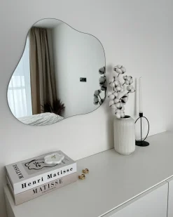 Vægspejl BAGNEUX 50 cm 55 cm Sølv