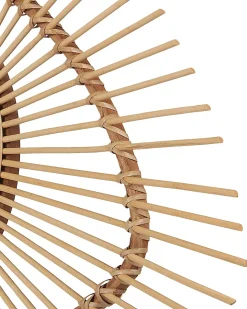 Vægspejl BARIO 63 cm 45 cm Bambus Naturlig