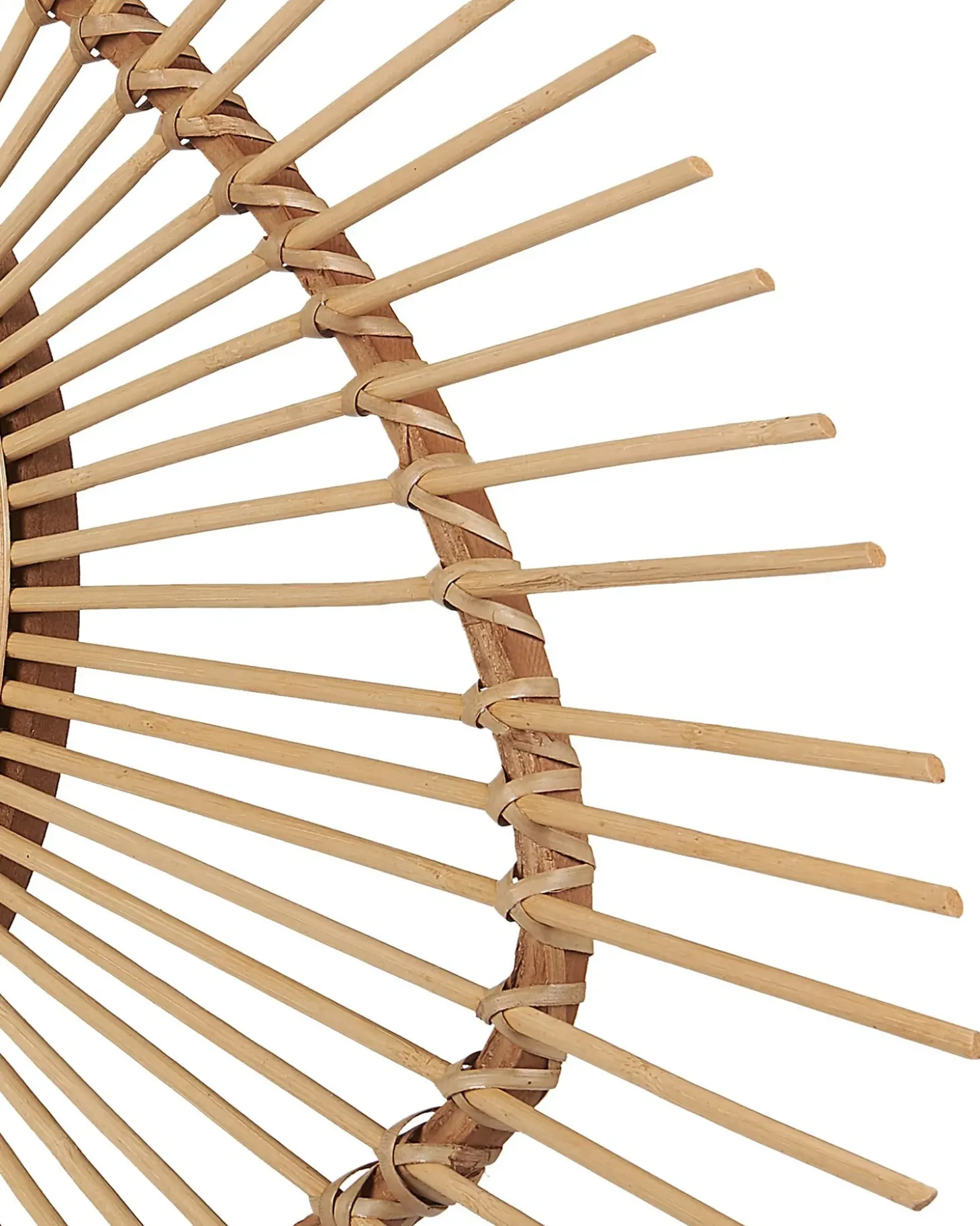 Vægspejl BARIO 63 cm 45 cm Bambus Naturlig