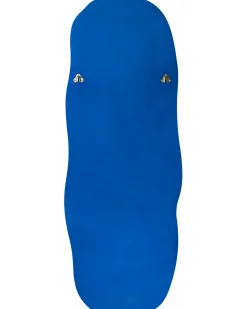Vægspejl BEAUNE 56 cm 160 cm Velour Blå