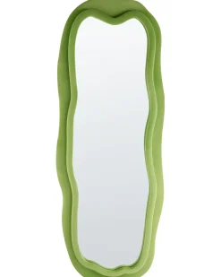 Vægspejl BEAUNE 56 cm 160 cm Velour Grøn